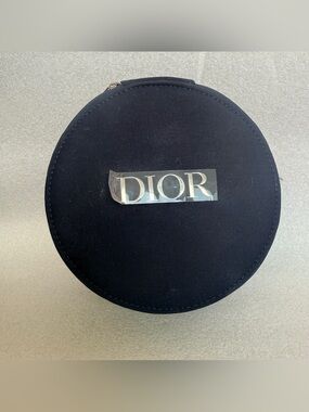 Dior Round Black Cosmetic Case